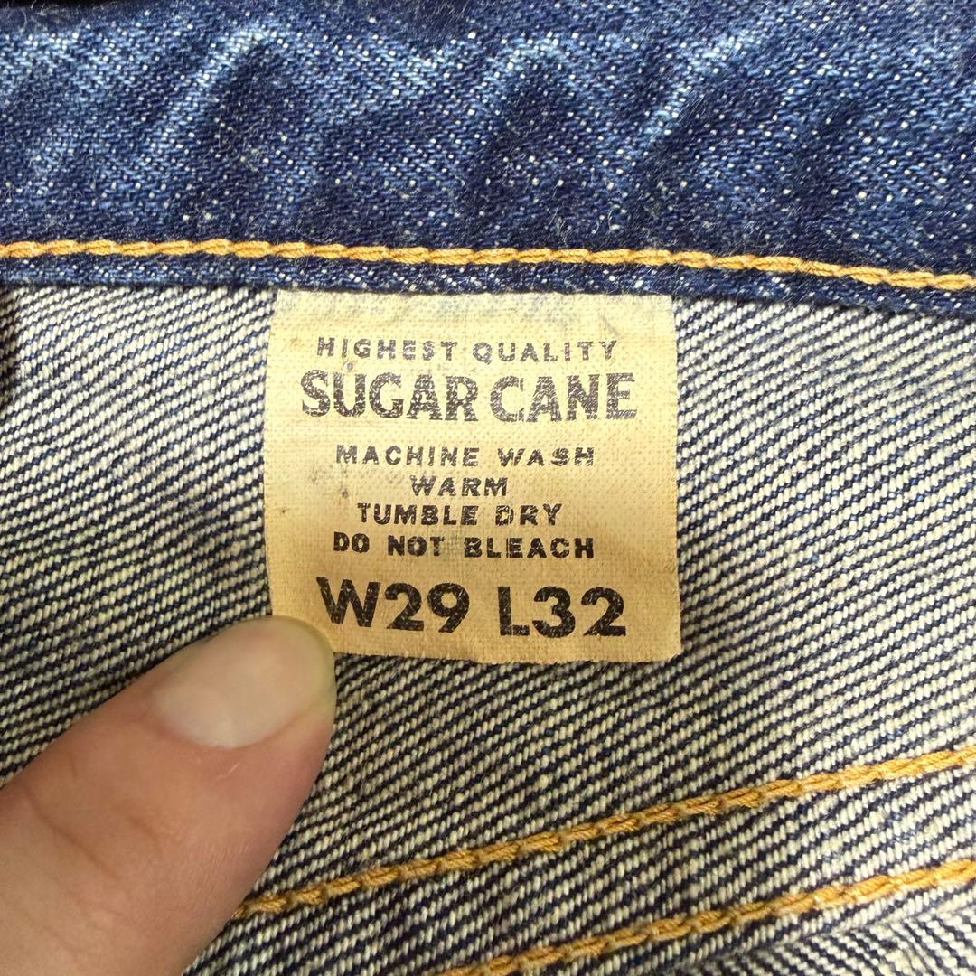 【希少】SUGARCANE 902 ロンスター セルビッジデニム W29