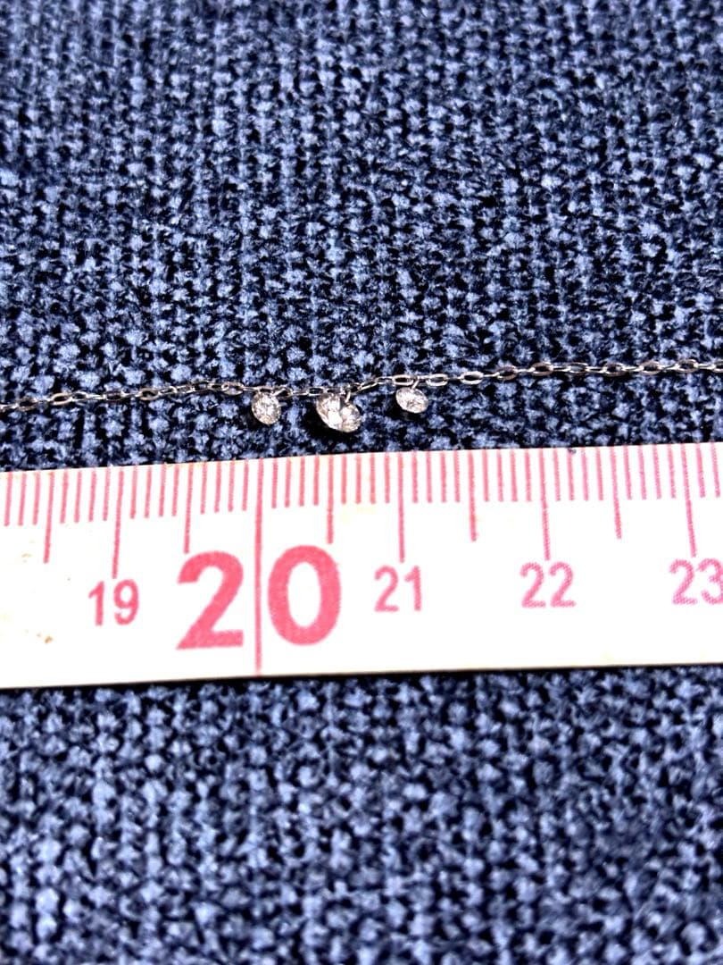 レーザーホールダイヤモンドネックレス