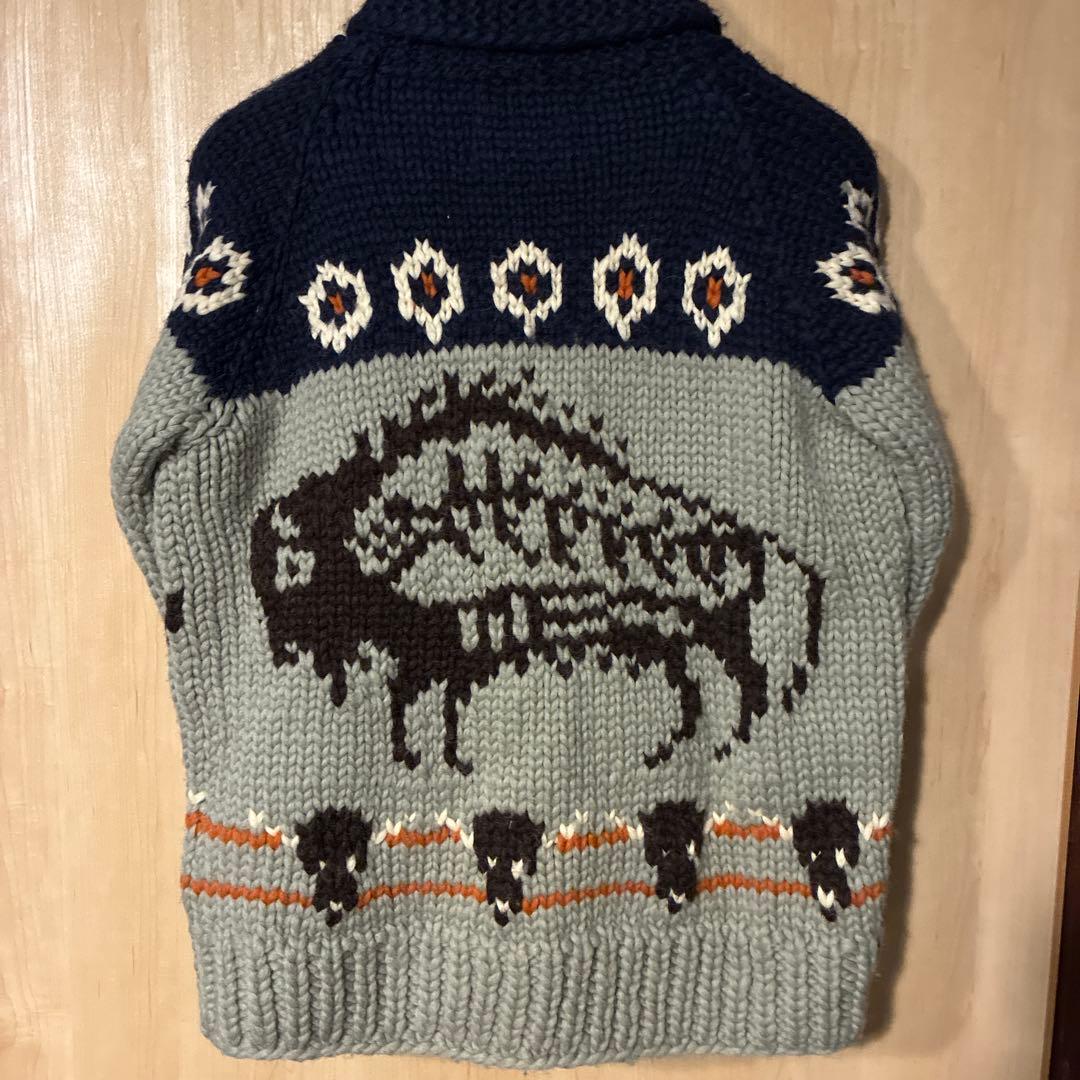 カナダ製 KANATA Indian カウチンセーター SIZE36 肉厚