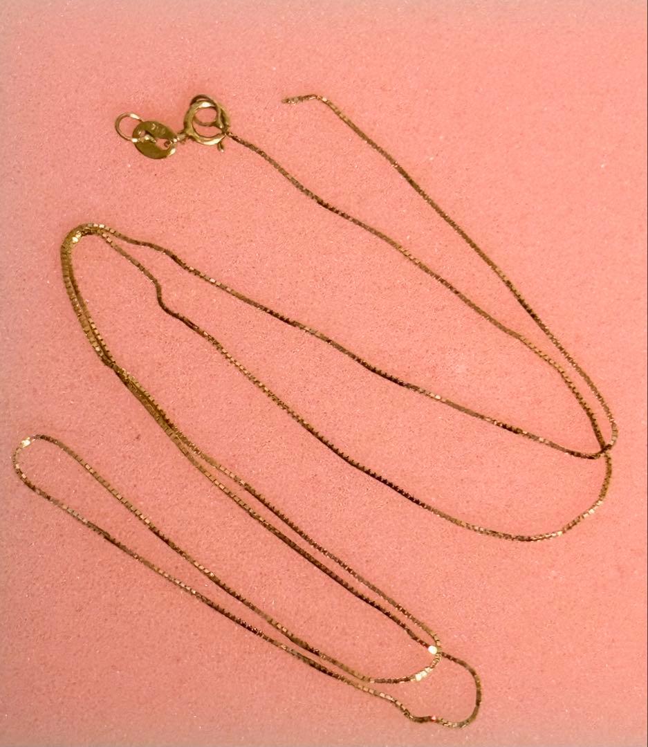 アクセサリー K18 Gold Venetian Chain Necklace 45cm