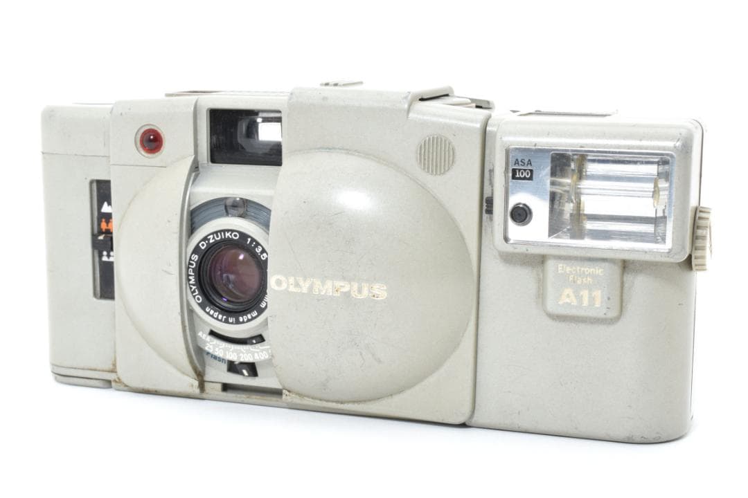 オリンパス OLYMPUS XA2 A11 ホワイト コンパクトフィルムカメラ