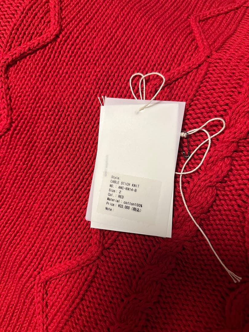 トップス ANCELLM CABLE STICH KNIT