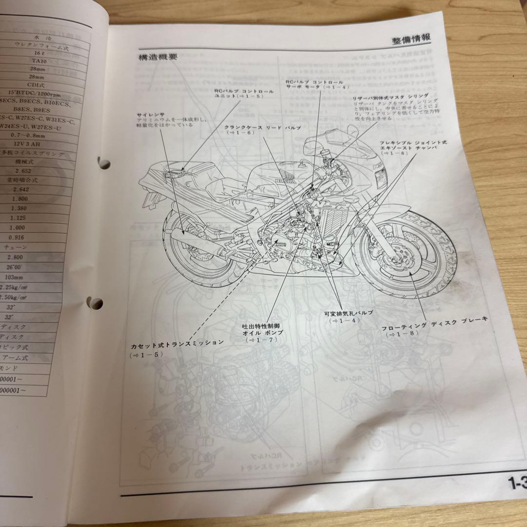 ホンダNSR250 MC16 サービスマニュアル