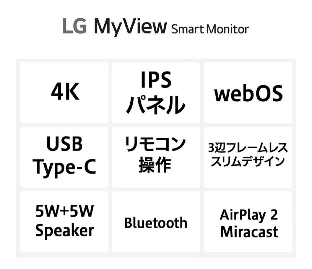 LG MyView Smart Monitor 27SR73U-W 27インチ