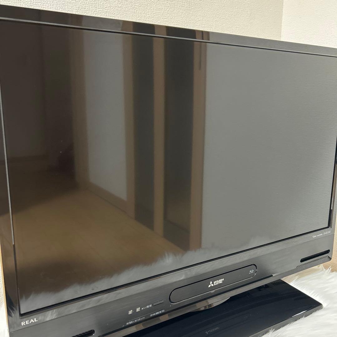 三菱 REAL 液晶カラーテレビ HDD Blu-ray 搭載 動作良好