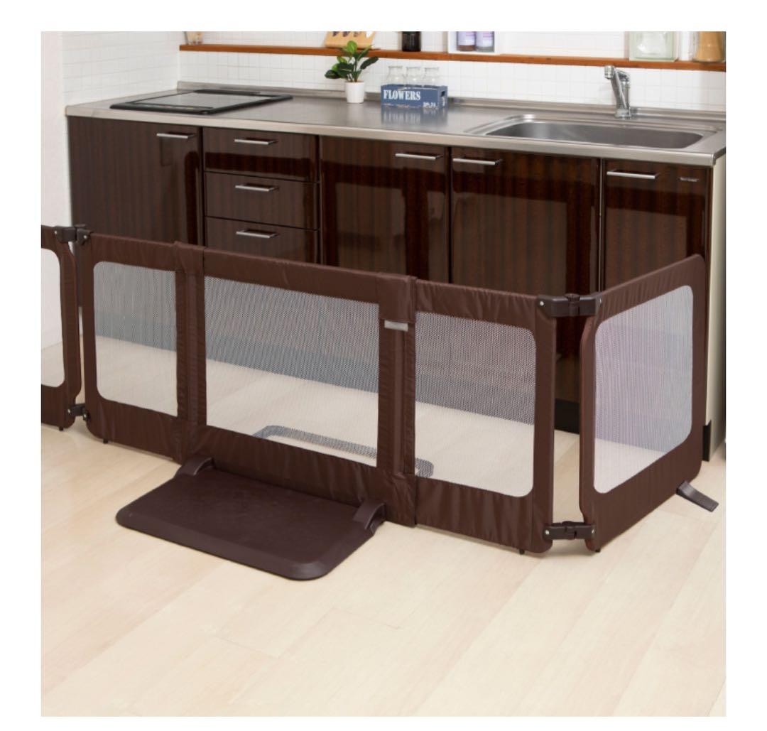 【日本育児】ベビーフェンス　ベビーガード　おくだけとおせんぼ　スマートワイド