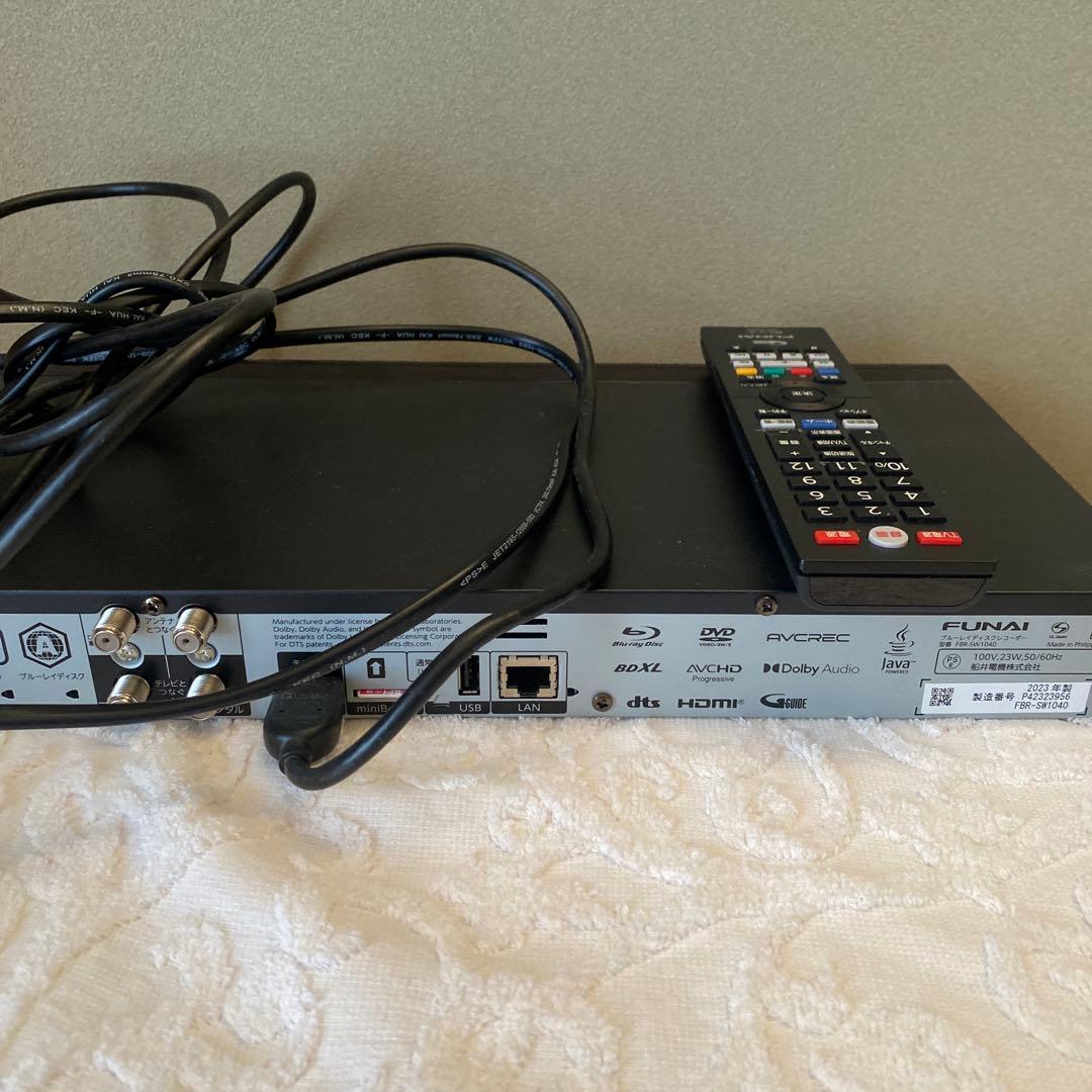 FUNAI 2023年製　ブルーレイディスクレコーダー FBR-SW1040