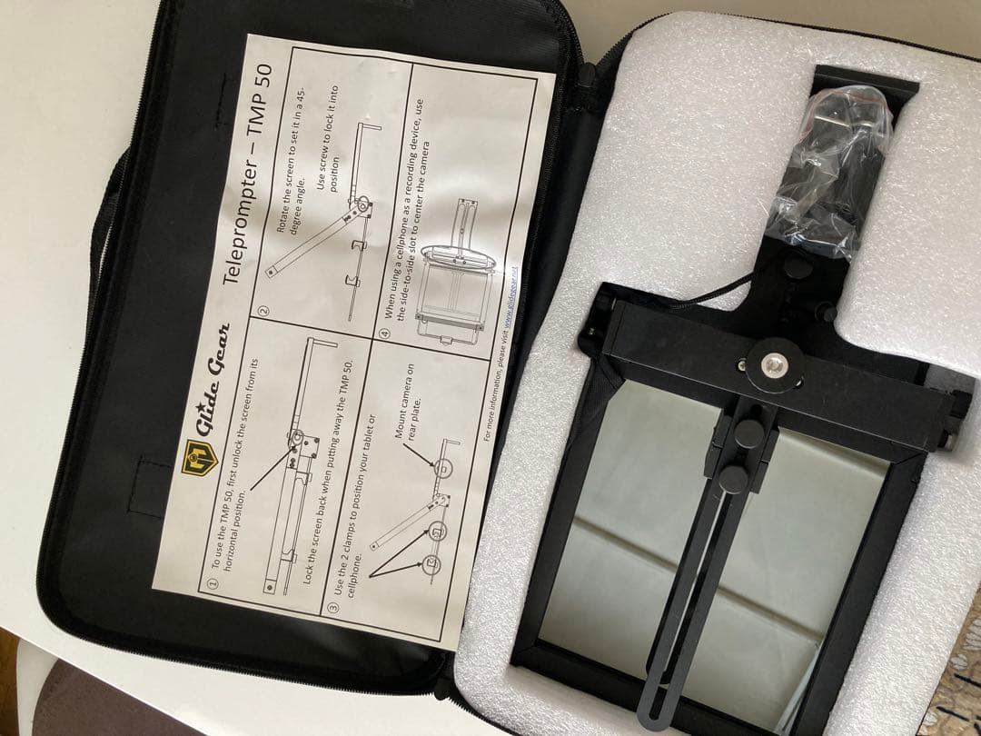 スマホ/iPadmini用プロンプター　TMP50 glide gear