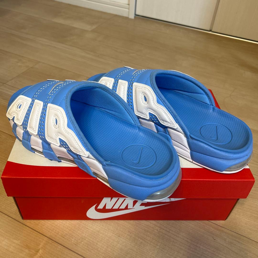 靴 Nike AIR MORE UPTEMPO SLIDE BLUEWHITE 29