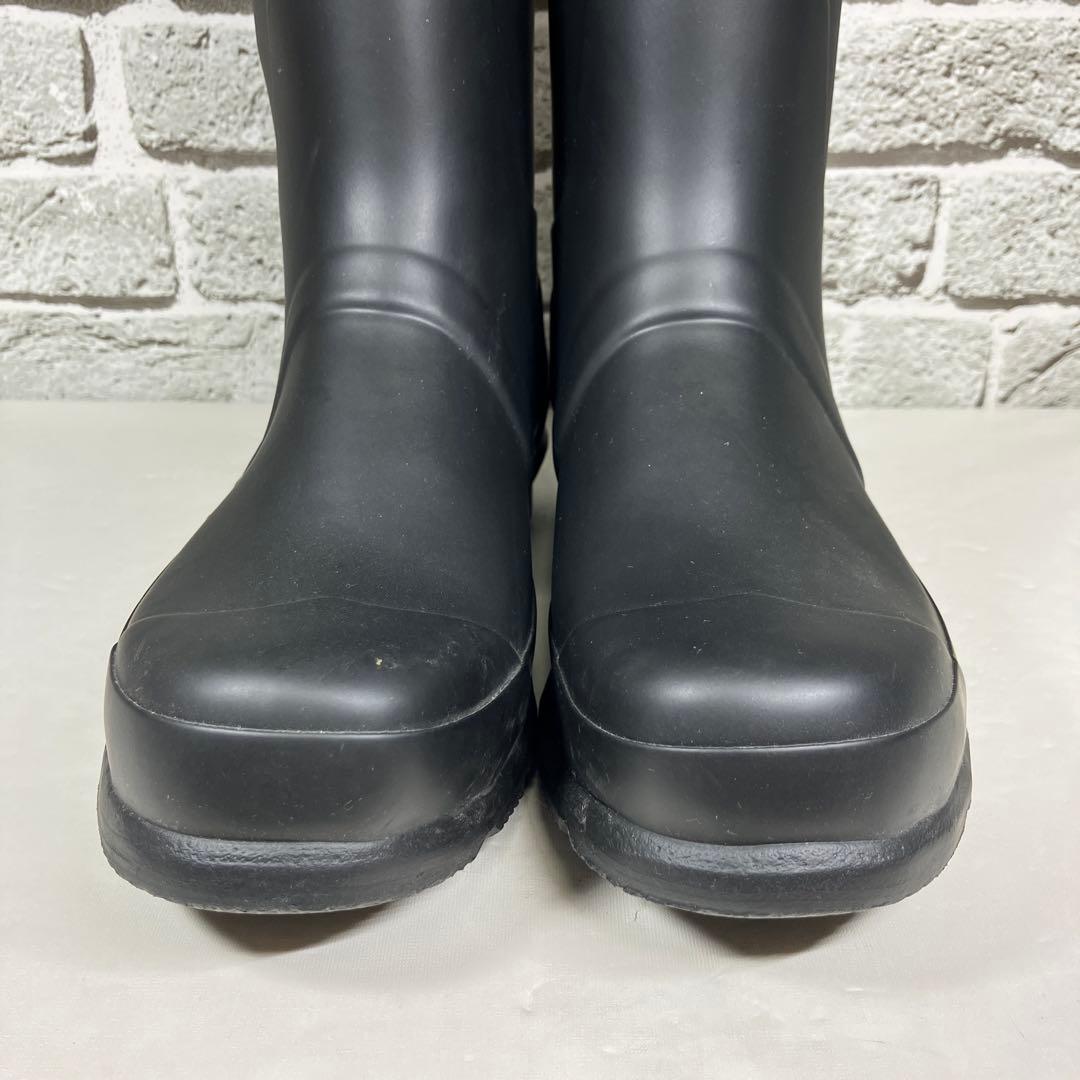 【試着程度】HUNTER レインブーツ 黒 ロング ラバー メンズ UK7