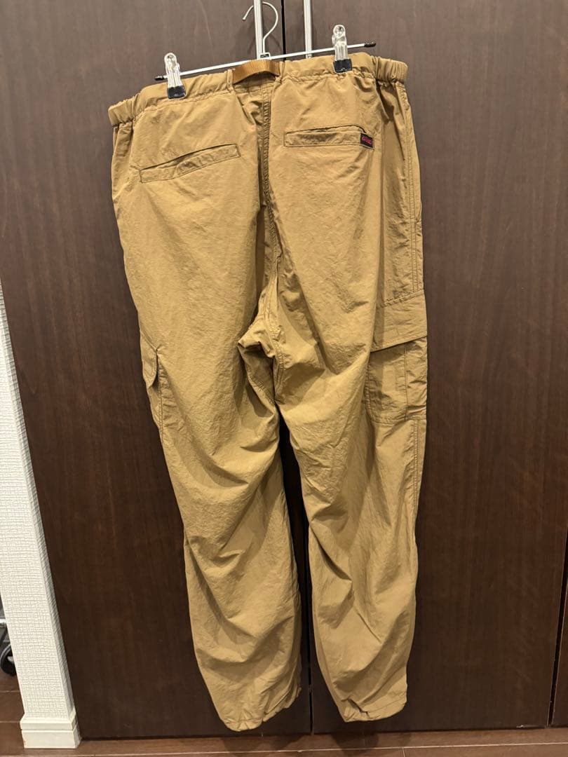 Gramicci ベージュ カーゴパンツ ウエストゴム