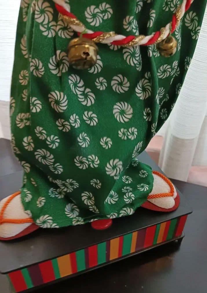 縁起物 踊る獅子舞 門松２つ付き ダンシング獅子舞 お正月 笛や太鼓 お囃子