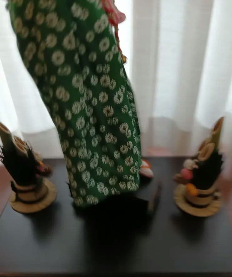 縁起物 踊る獅子舞 門松２つ付き ダンシング獅子舞 お正月 笛や太鼓 お囃子