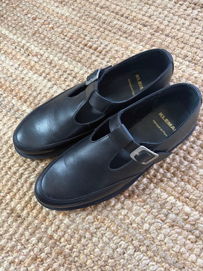 KLEMAN DAISY Tストラップ付き　レザーシューズ　レディース　クレマン