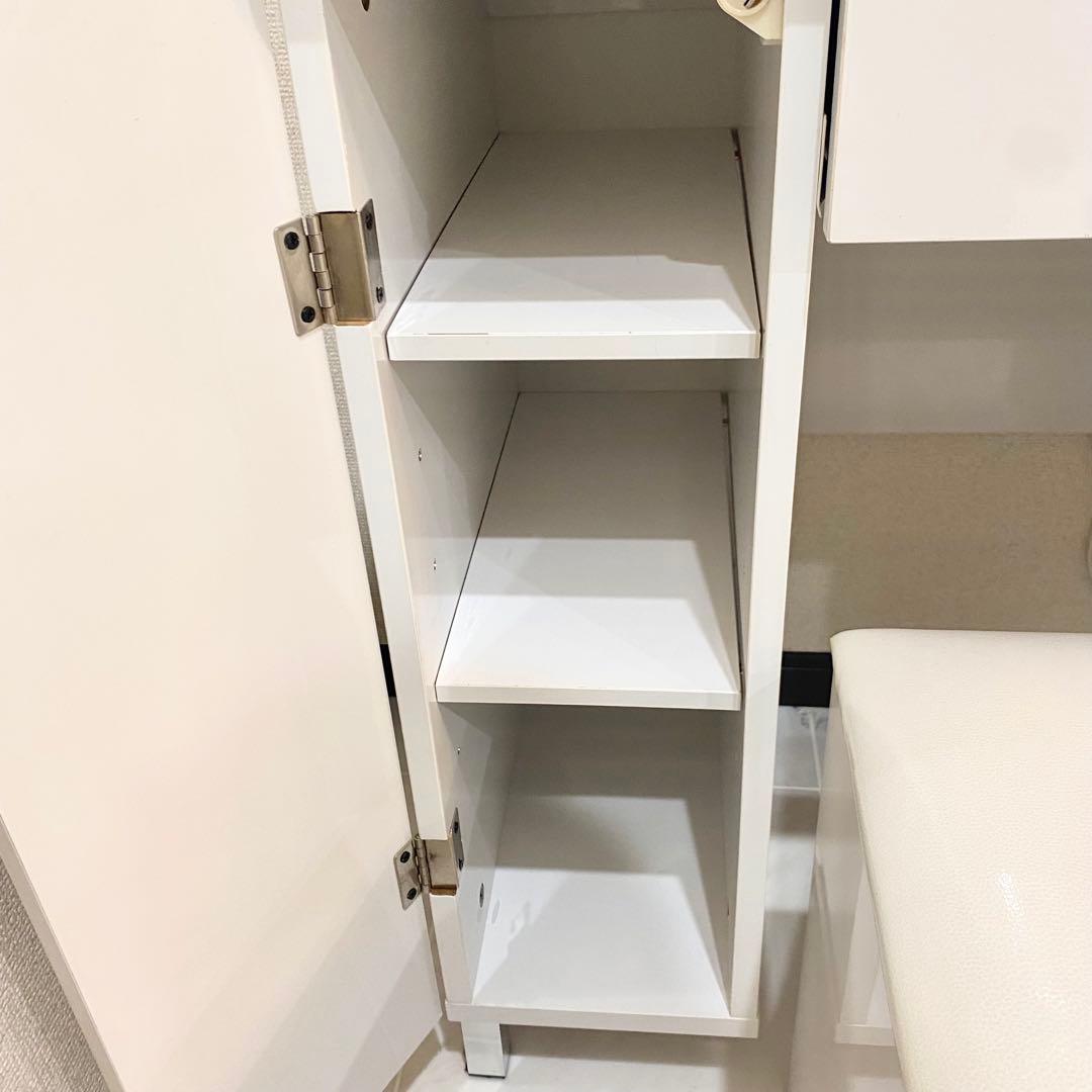 ニトリ 両袖ドレッサー コナ コスメ収納 白 ドレッサー（※イス別売り）