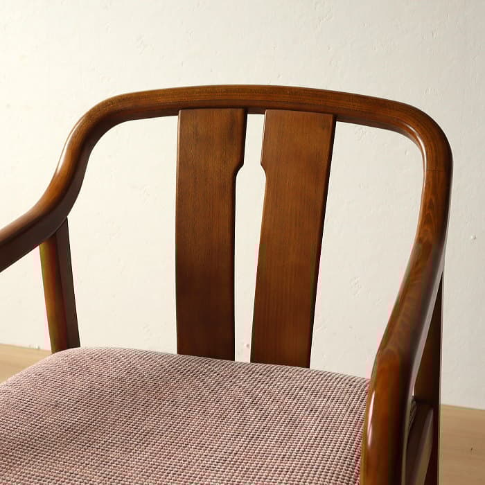 オールド カリモク アームチェア レトロ 肘付イス