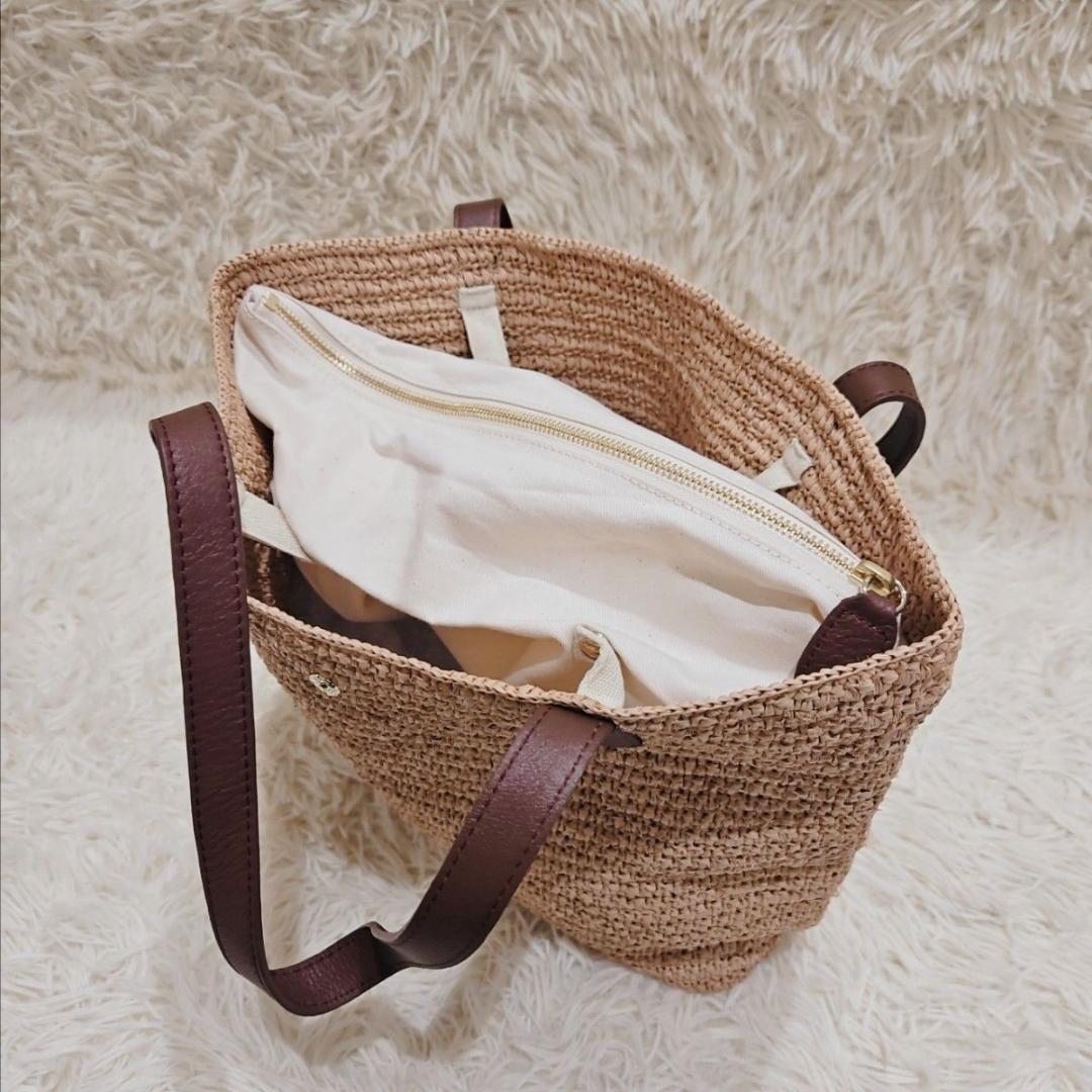 美品 ヘレンカミンスキー DAVOLIA S トートバッグ ラフィア インナー