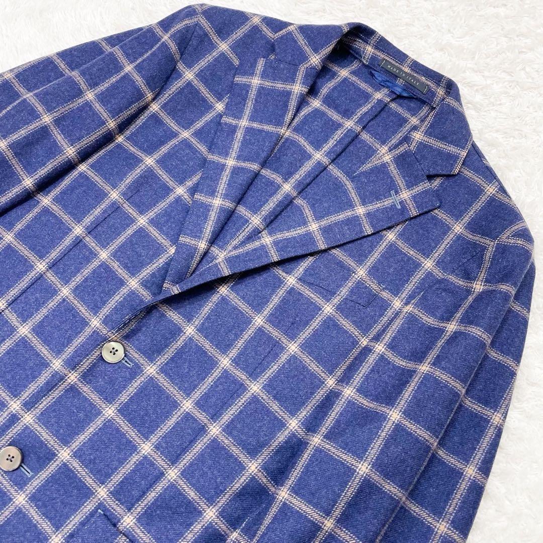 ルビアム L.B.M.1911 チェック柄 テーラードジャケット 44R ウール