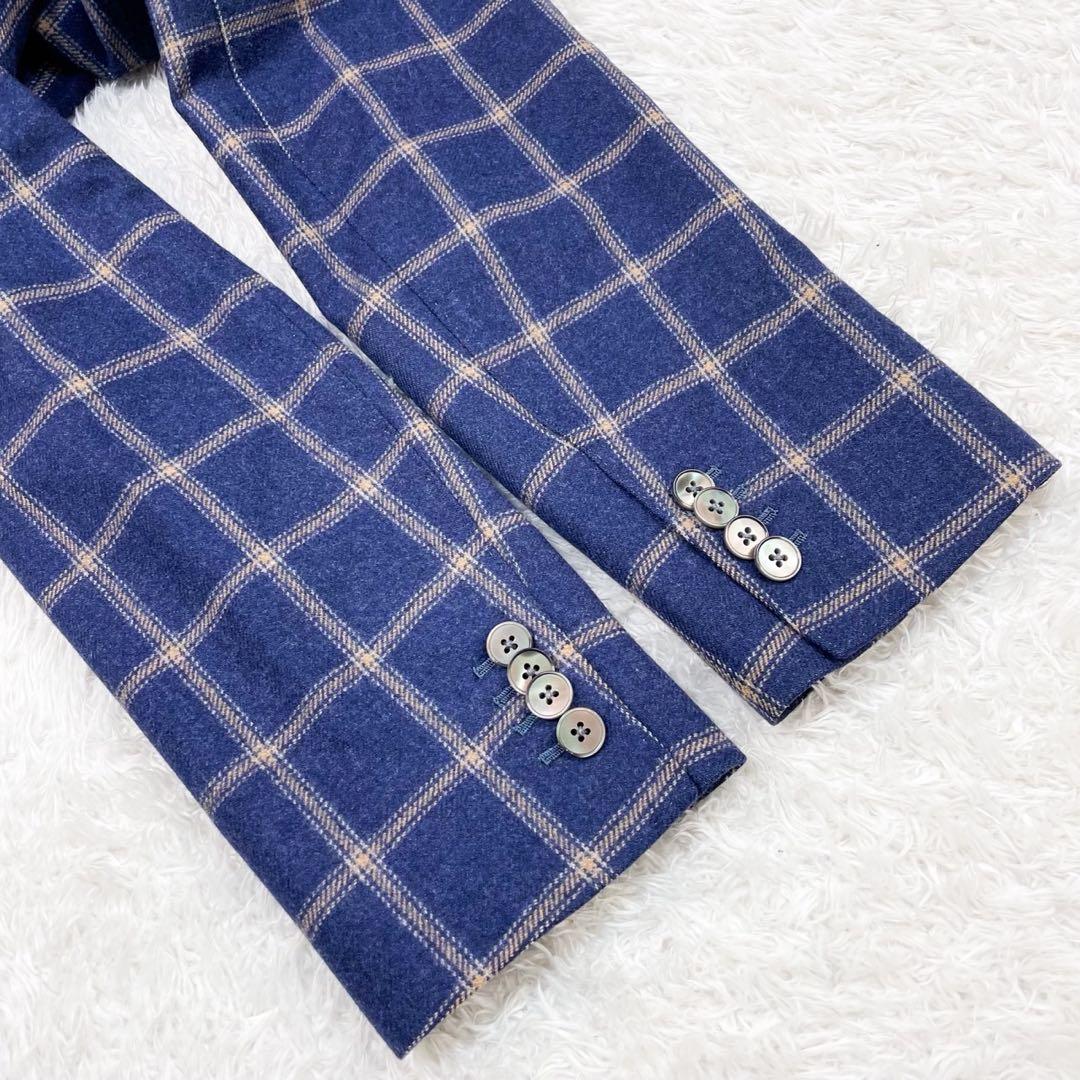 ルビアム L.B.M.1911 チェック柄 テーラードジャケット 44R ウール