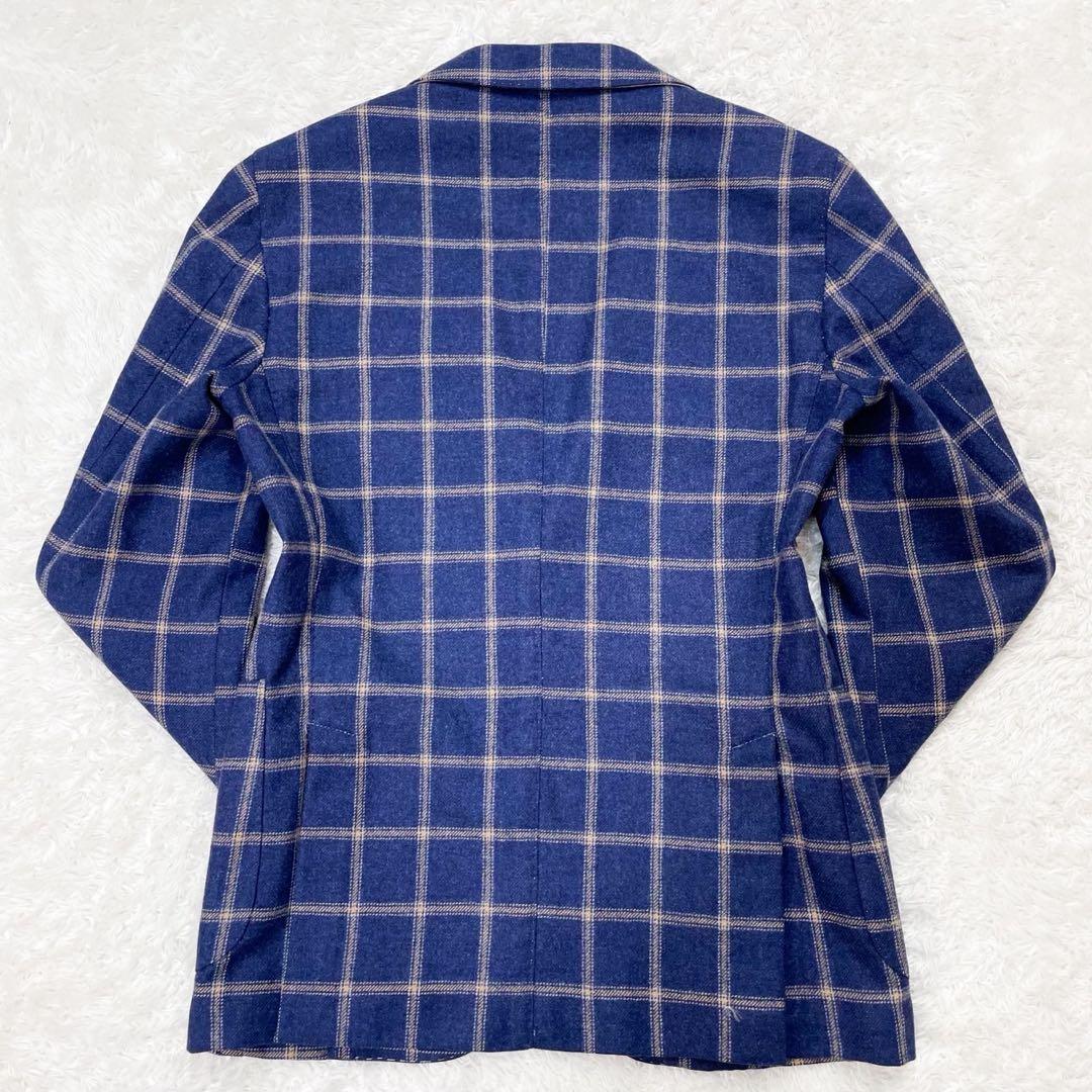 ルビアム L.B.M.1911 チェック柄 テーラードジャケット 44R ウール