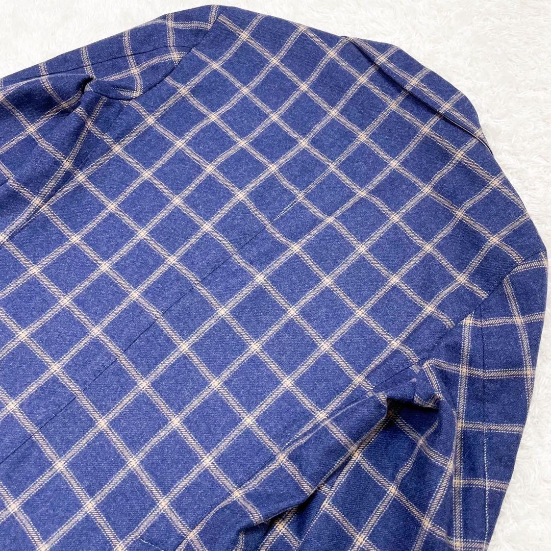ルビアム L.B.M.1911 チェック柄 テーラードジャケット 44R ウール