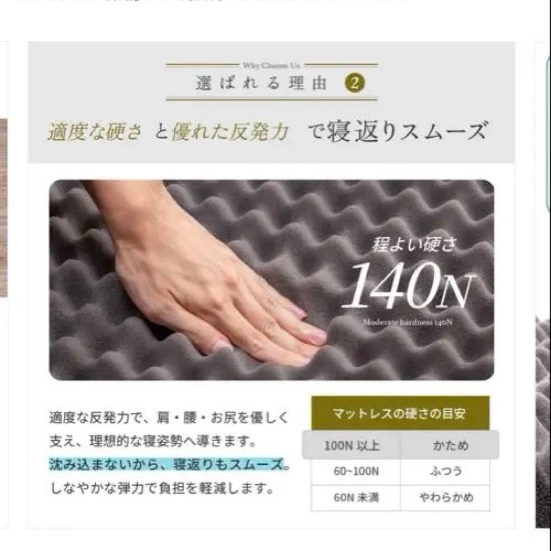 専用　美品　GOKUMIN Lite ダブル　高反発マットレス ストレート