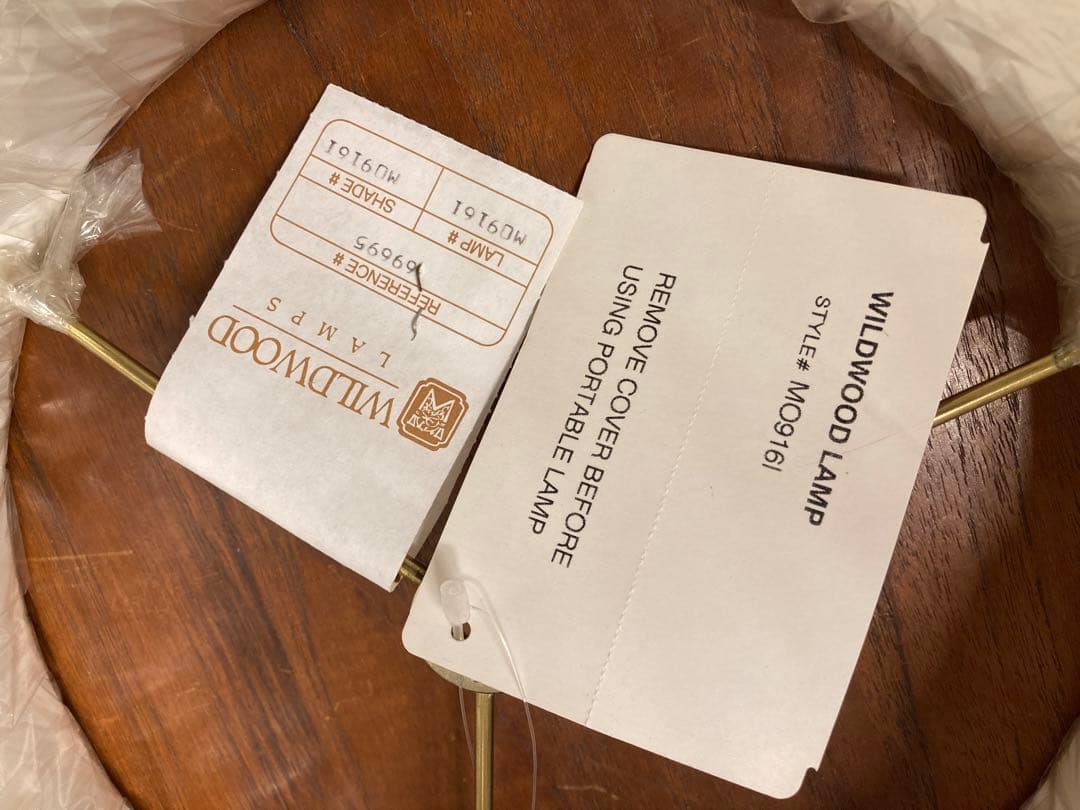 未使用保管品 WILDWOOD LAMP 高級 テーブルランプB「MO9161」