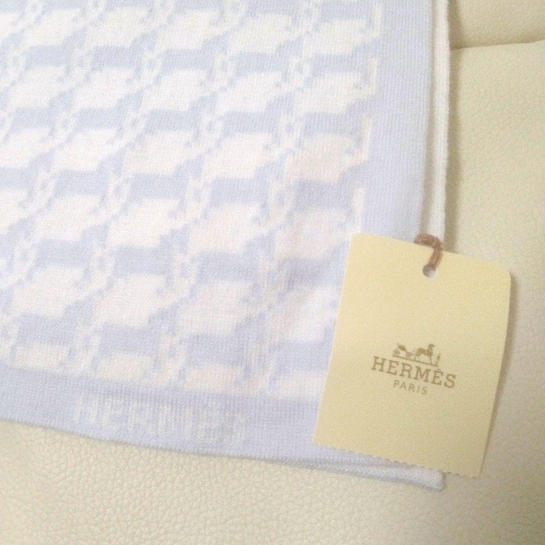【即日発送】新品タグ付き　HERMES　エルメス　ベビー　ブランケット　綿　総柄