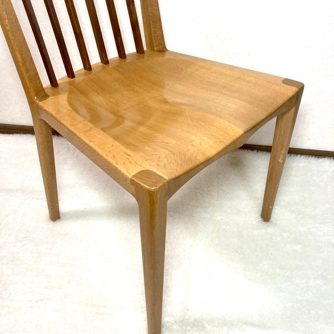 起立木工 ナラ材 パレスDチェア 木製 ダイニングチェア