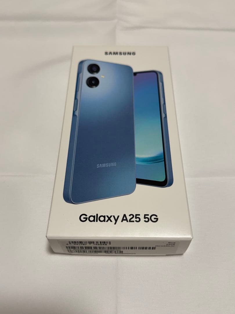 新品未使用SamsungGalaxy A25 5G Blue 64GB
