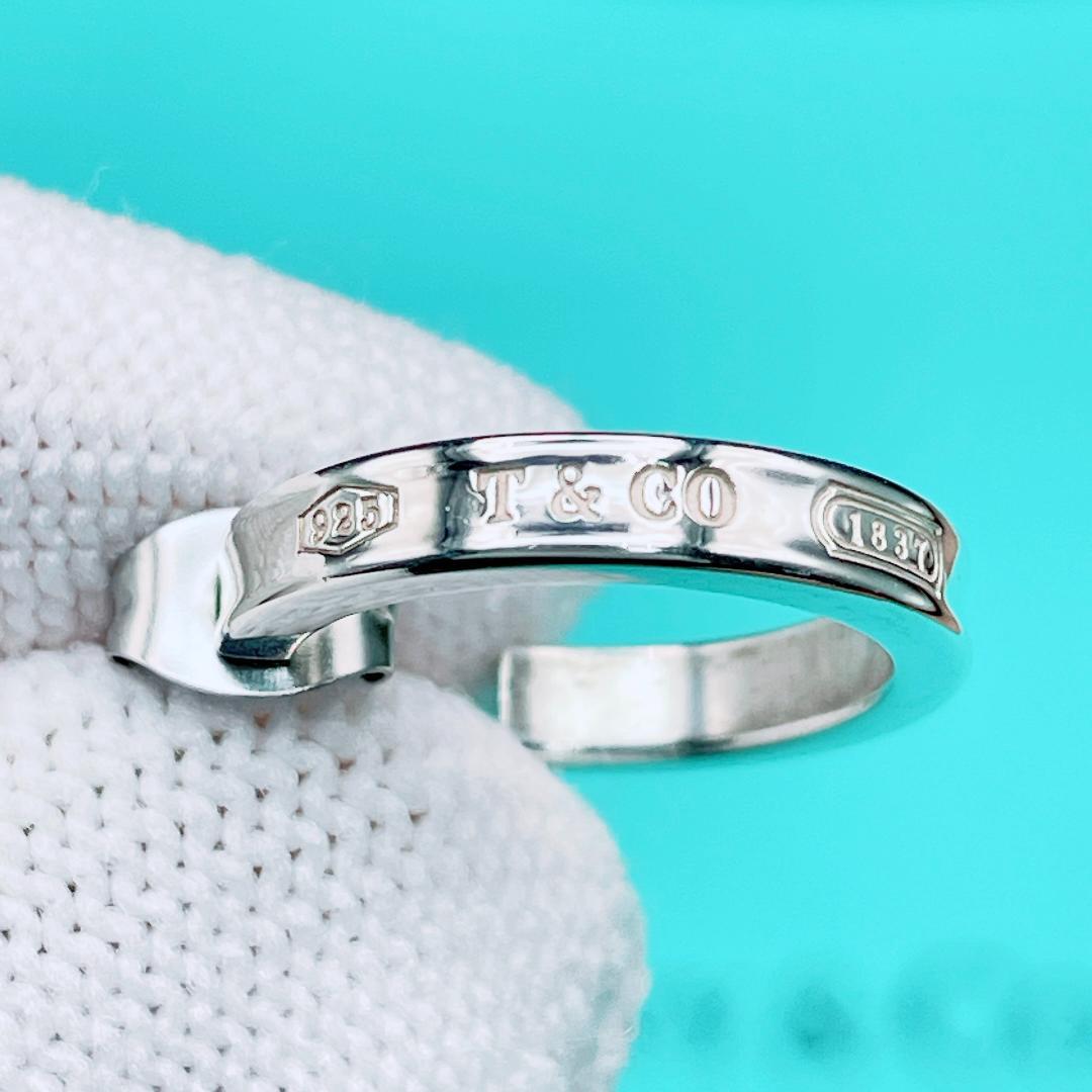 ◇ティファニー◇新品仕上済 1837 ナロー フープ ピアス 925 2.12g