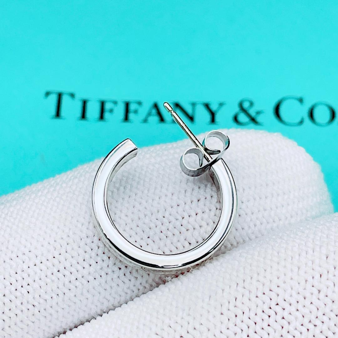 ◇ティファニー◇新品仕上済 1837 ナロー フープ ピアス 925 2.12g