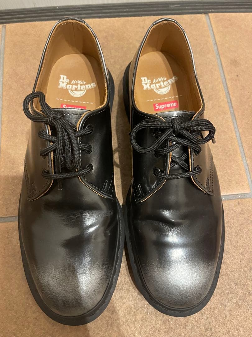 靴 supreme Dr.Martens 1461 3-eye shoes