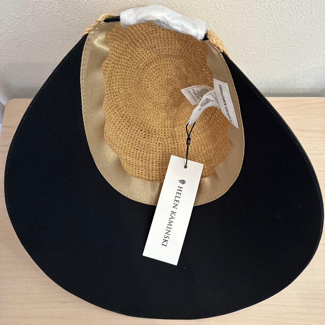 新品 Helen Kaminski ブレイズ ナチュラル x ブラック