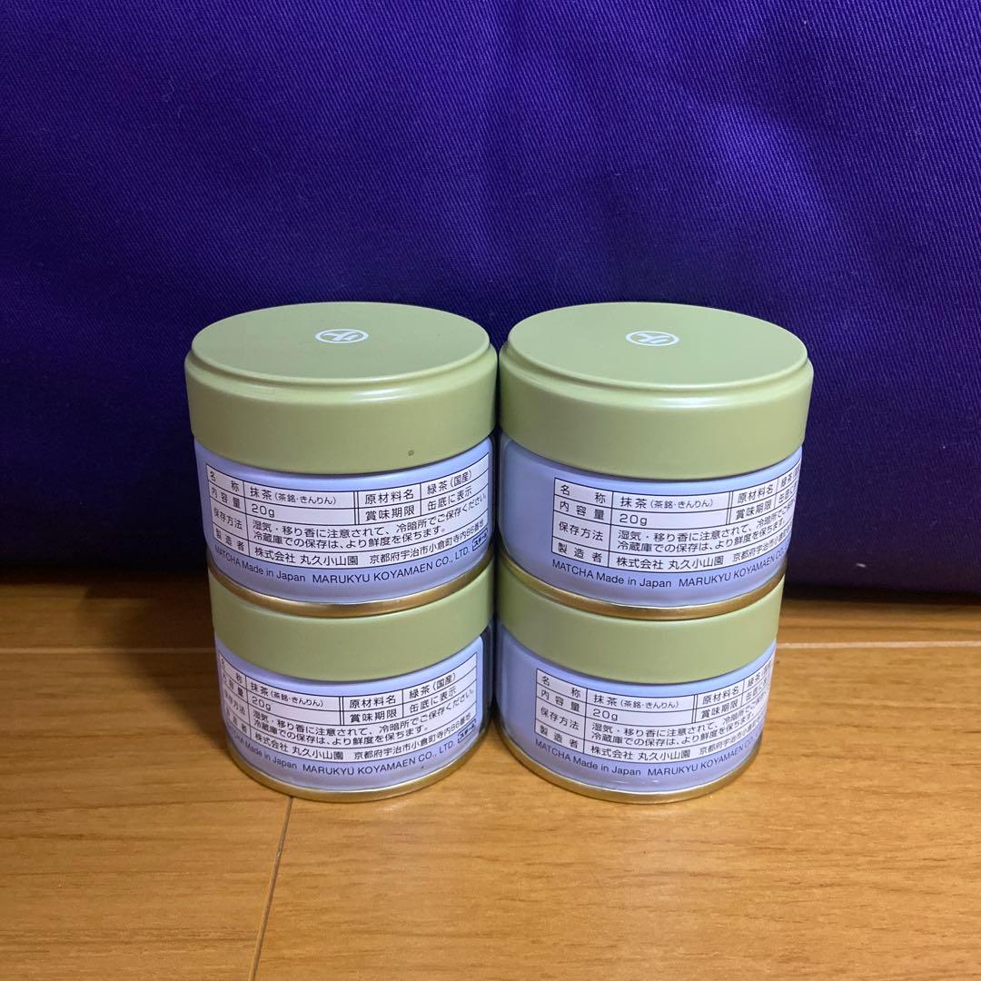 宇治 丸久小山園 抹茶 金輪 缶入 20g 4缶
