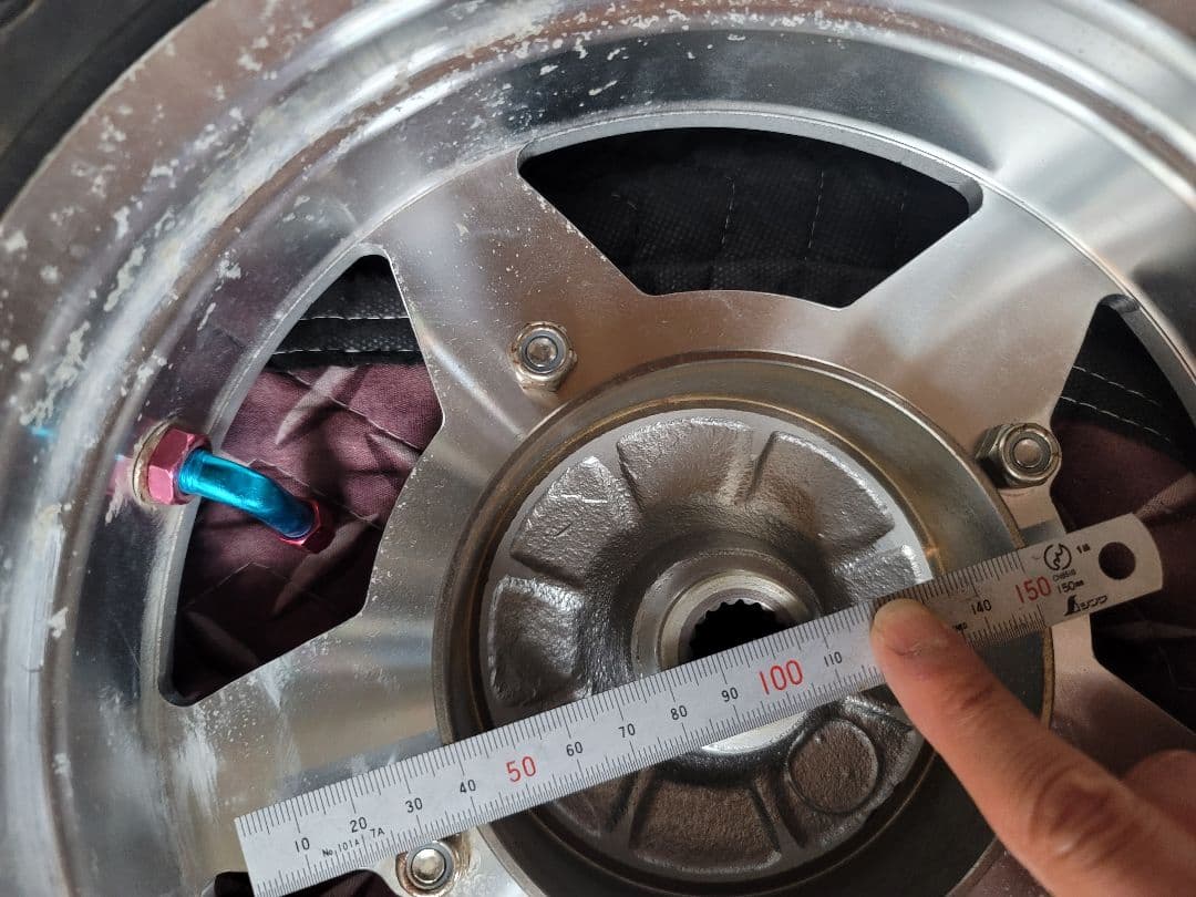 【廃盤品】3WF用10インチリアホイール BMF アルミ ハブ付き タイヤ付き