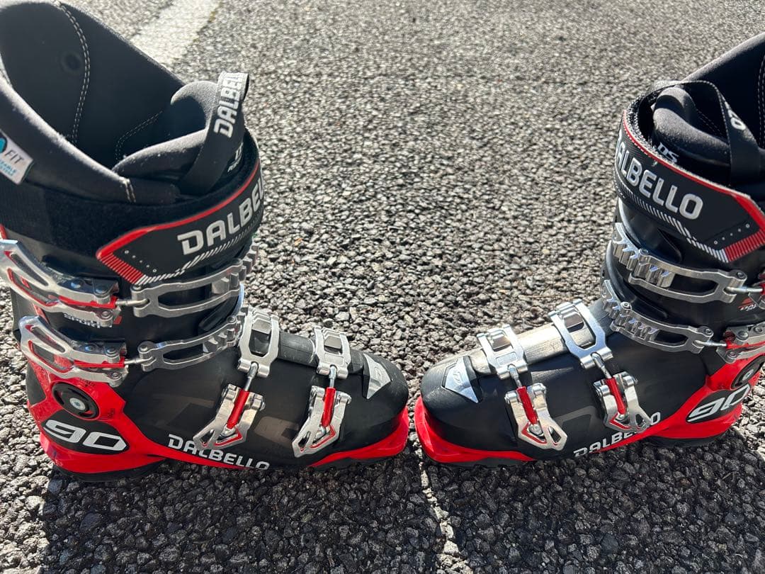 DALBELLO スキー ブーツ 90 ブラック/レッド　インソール未使用