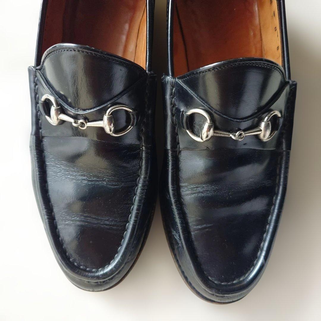 オールドグッチ Gucci ホースビットローファー 8 E 25.0cm前後