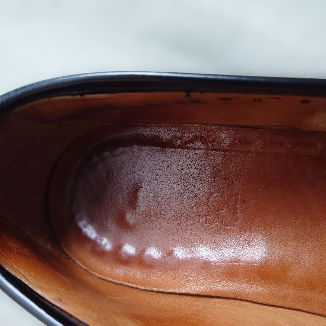オールドグッチ Gucci ホースビットローファー 8 E 25.0cm前後