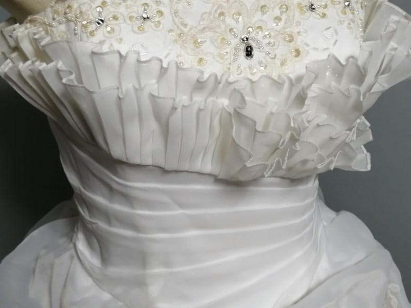 [352] ウエディングドレス 11～13号サイズ 中古