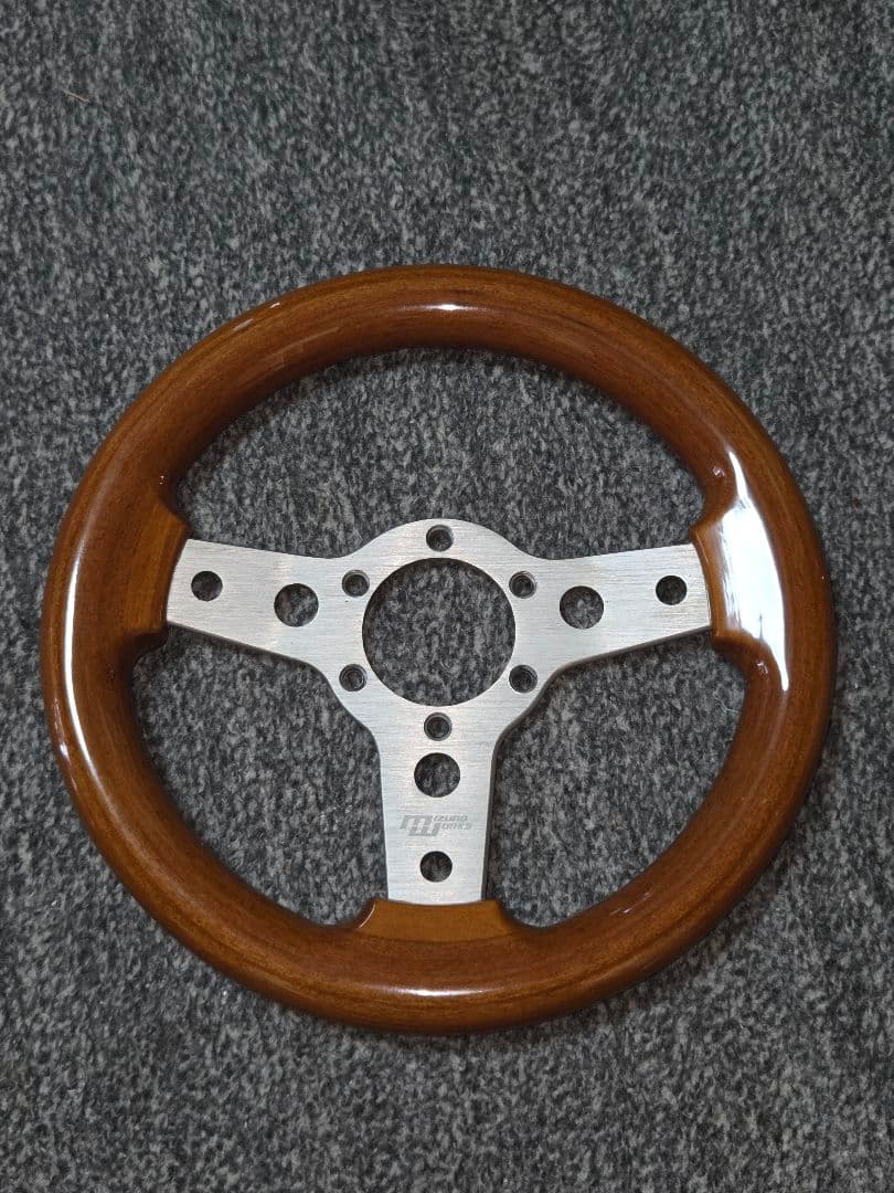 水野ワークス ウッドステアリング 28パイ