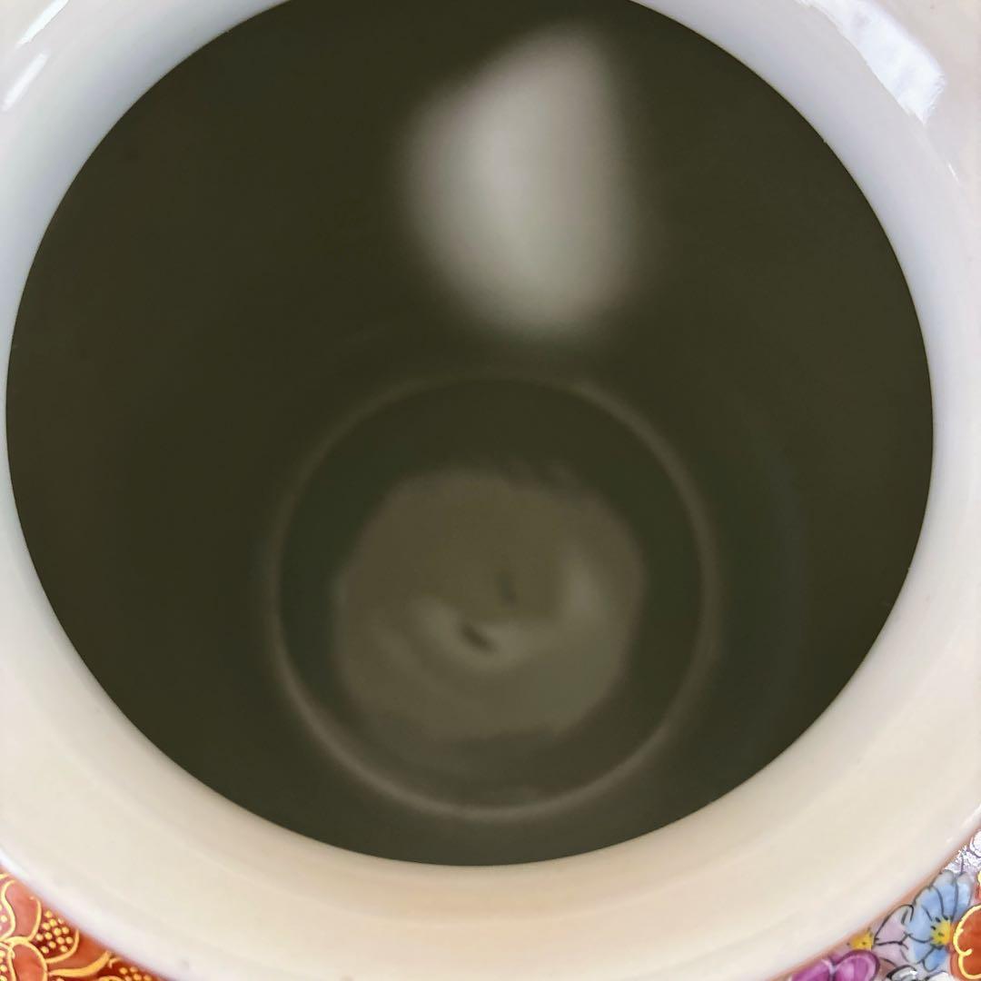 九谷焼　錦苑窯　花詰　金彩　8号花瓶　花瓶　花器　フラワーベース