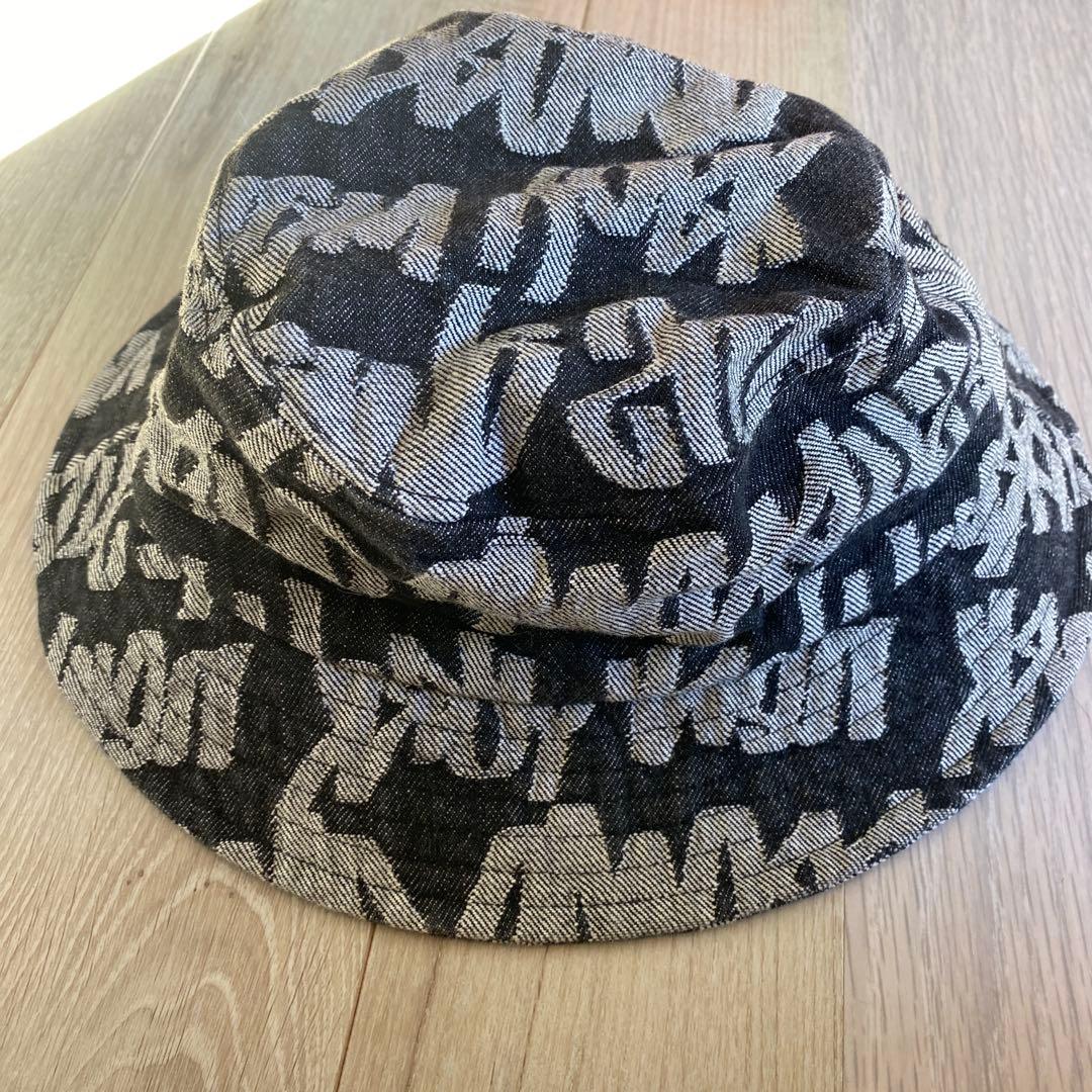 Supreme バケットハット ブラック/ホワイト