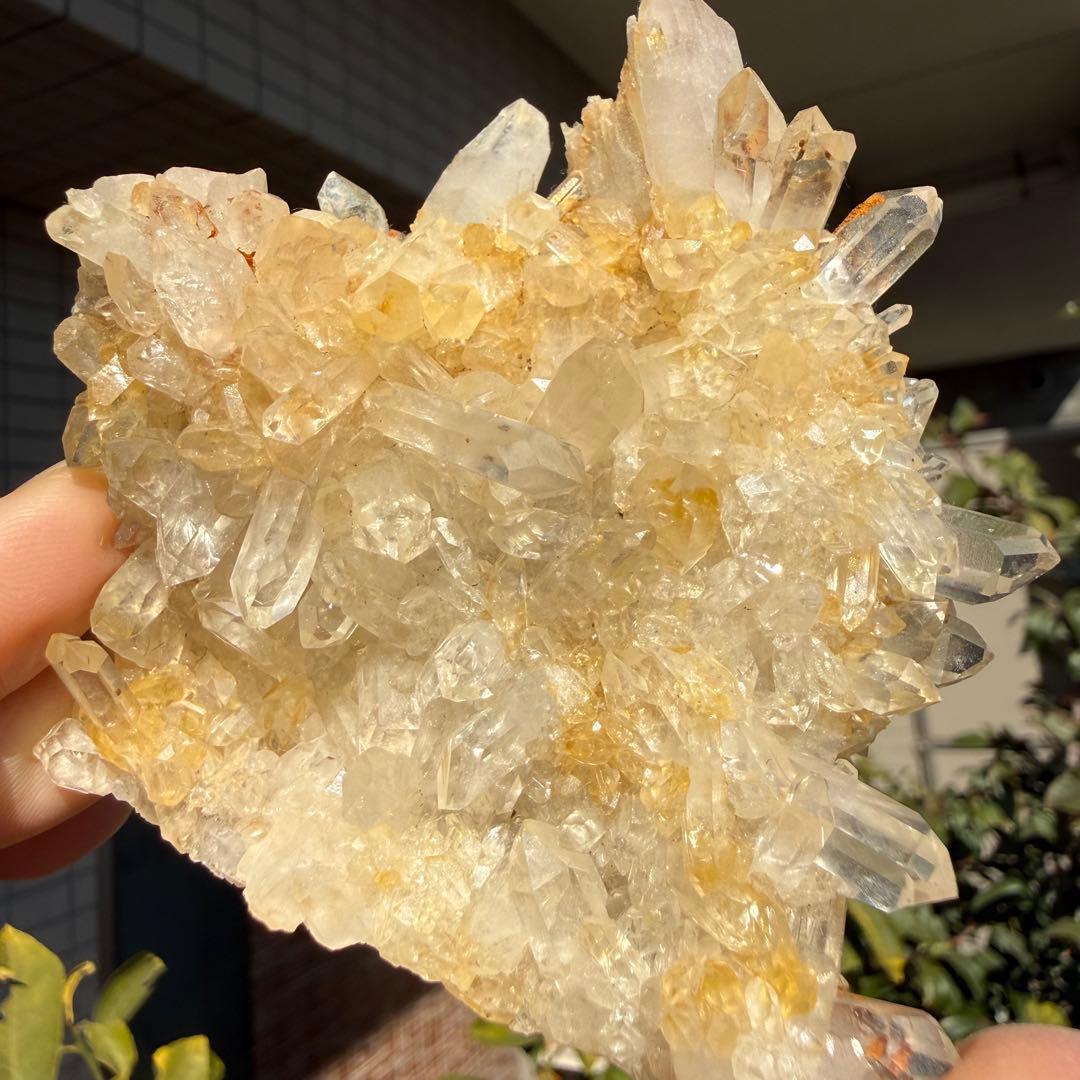 自然色　水晶クラスター モリオン　14個セット　1kg 水晶　原石　自然石c1