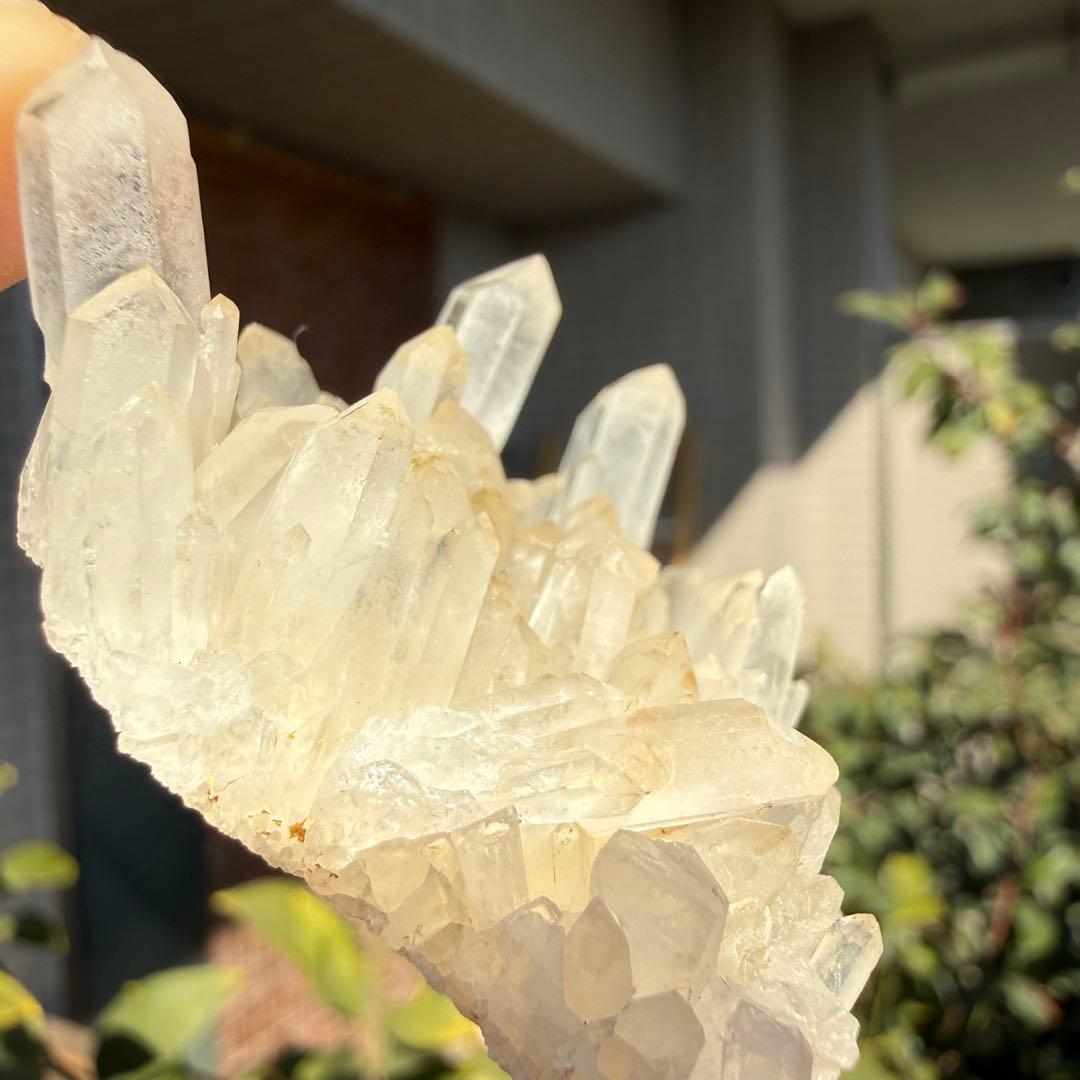 自然色　水晶クラスター モリオン　14個セット　1kg 水晶　原石　自然石c1