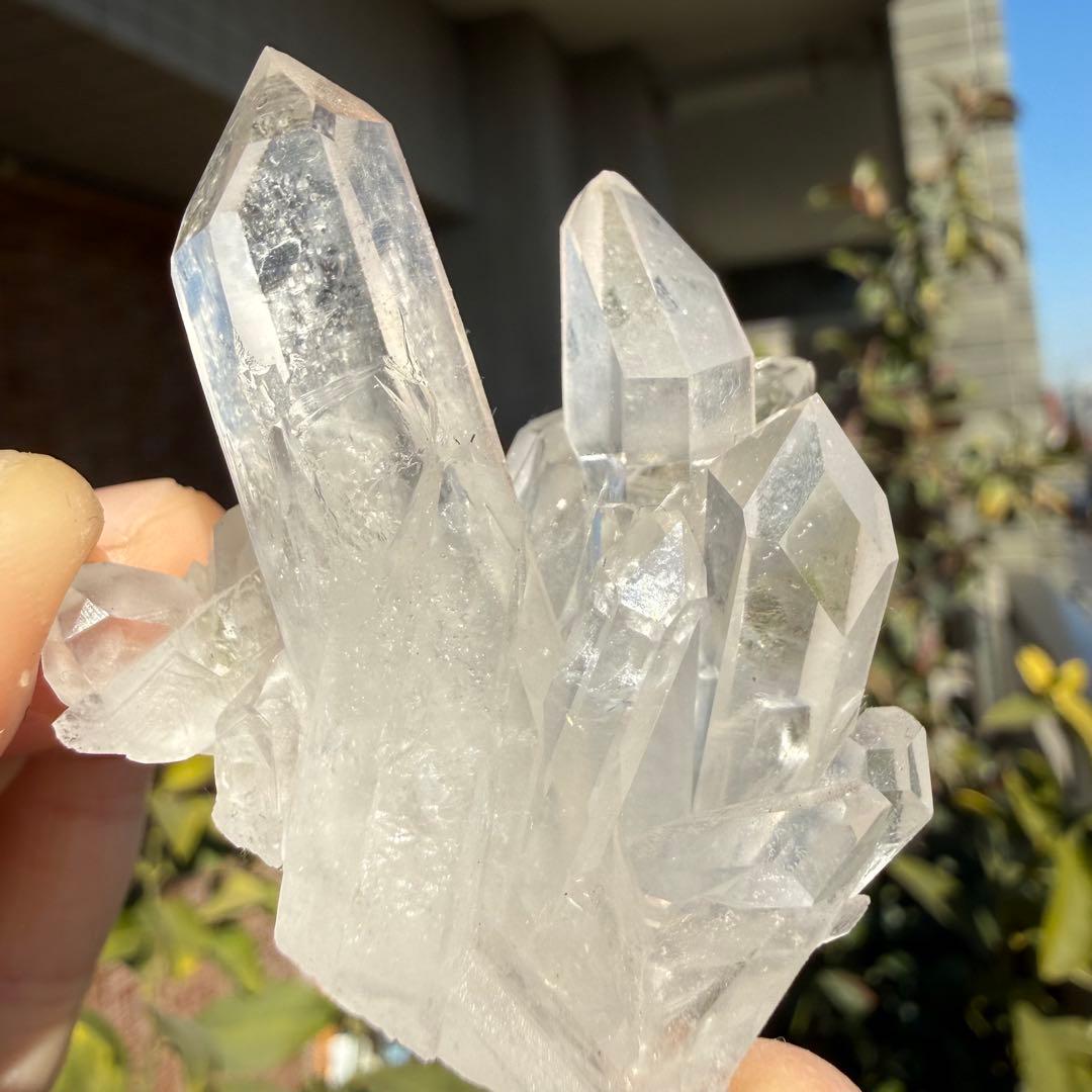 自然色　水晶クラスター モリオン　14個セット　1kg 水晶　原石　自然石c1