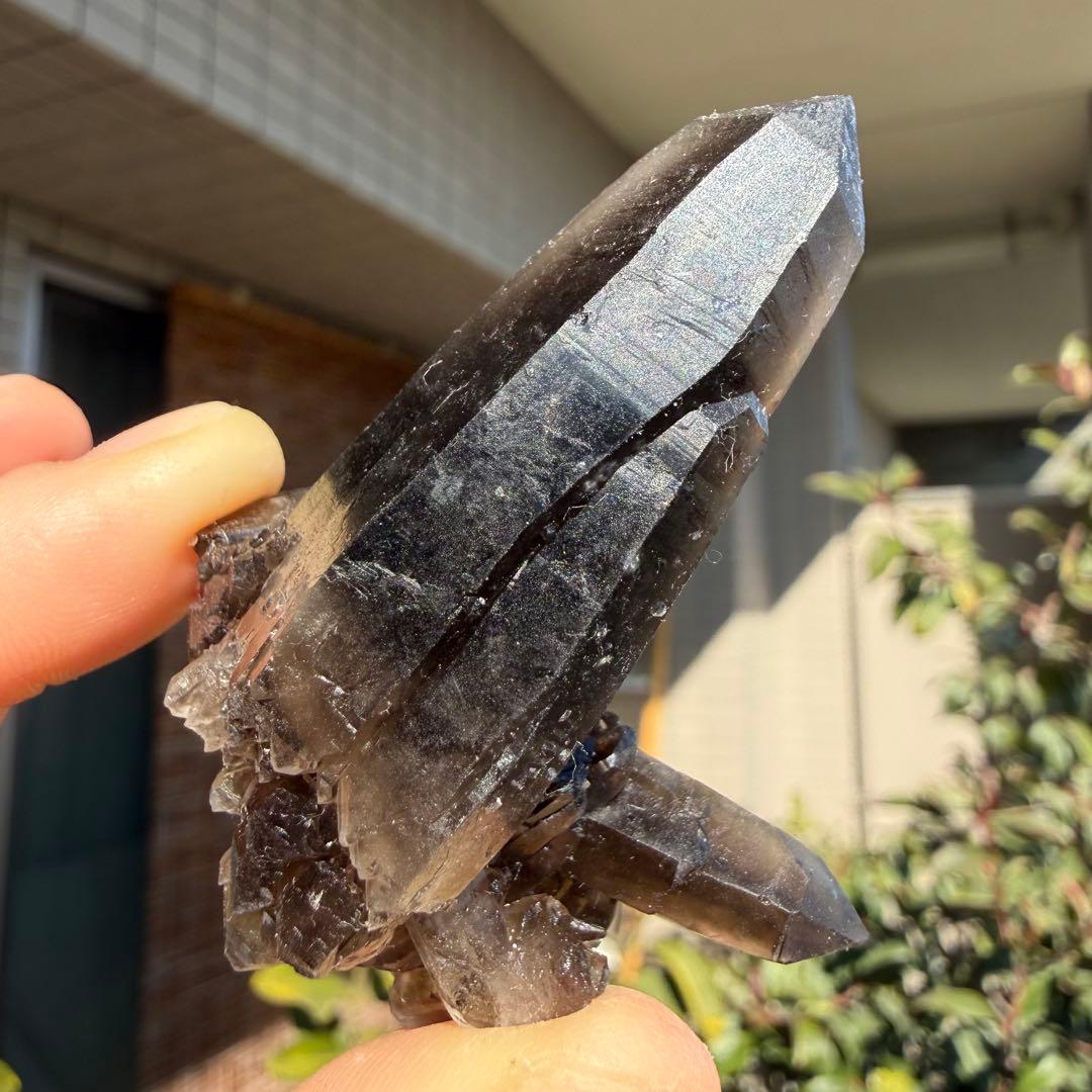 自然色　水晶クラスター モリオン　14個セット　1kg 水晶　原石　自然石c1