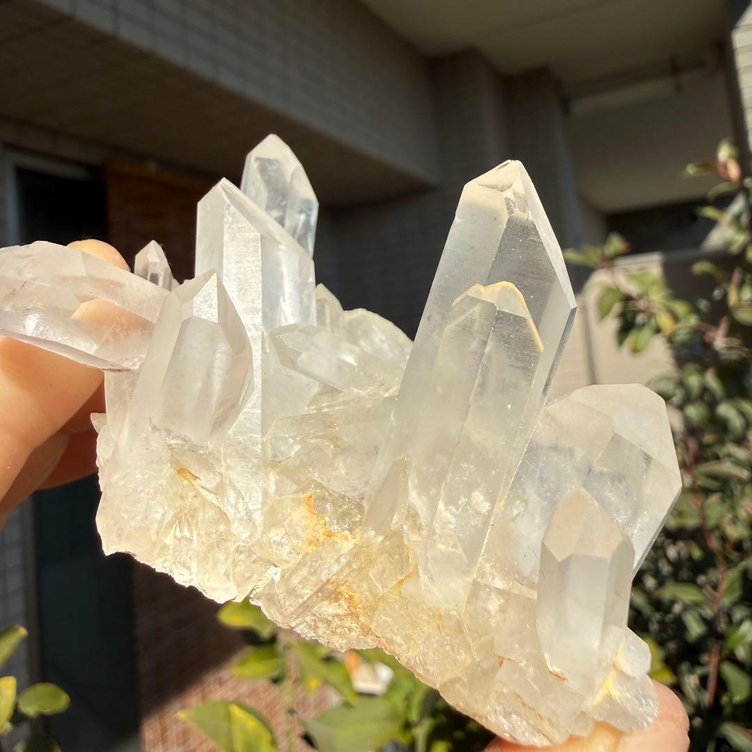 自然色　水晶クラスター モリオン　14個セット　1kg 水晶　原石　自然石c1