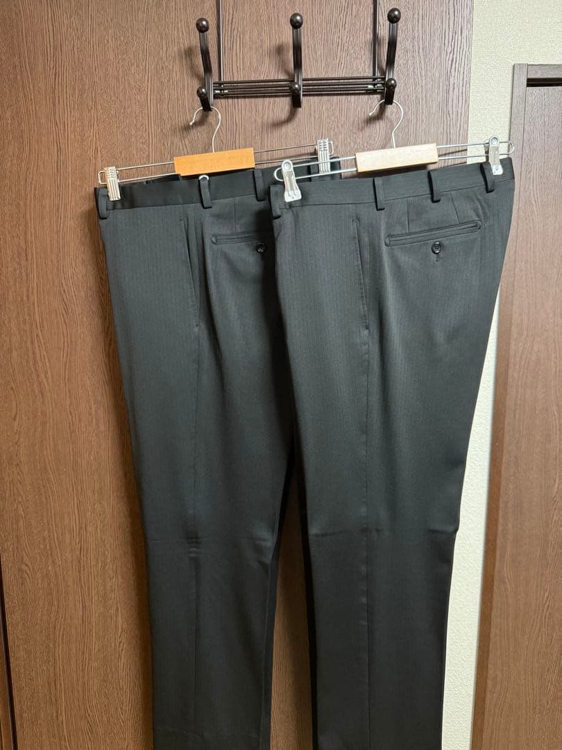 A5新品未使用！着心地抜群！ストレッチ2パンツスーツ！ウォッシャブル！秋冬