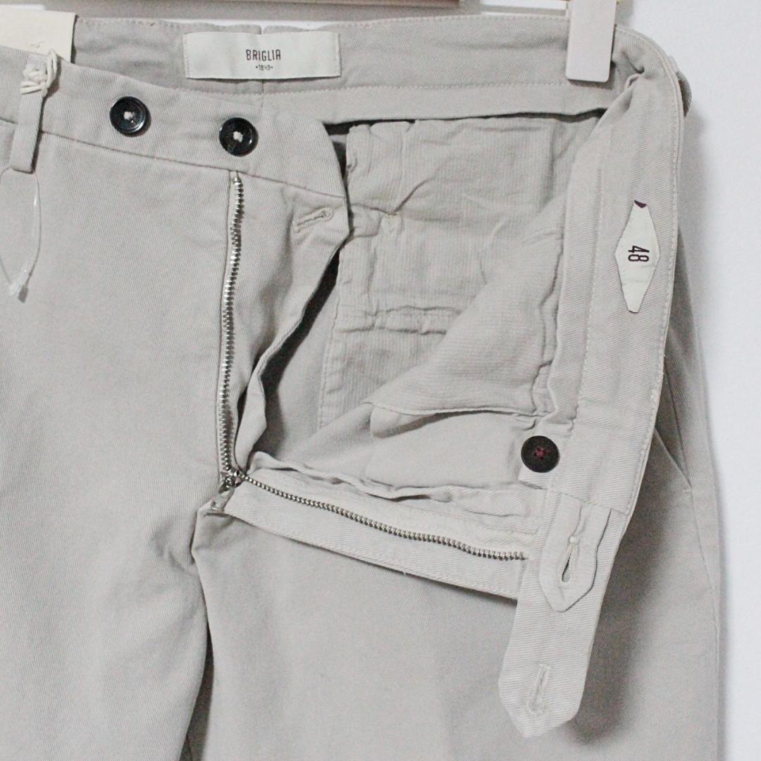 新品 ブリリア1949 ハイストレッチ ノープリーツパンツ Lサイズ（84cm）